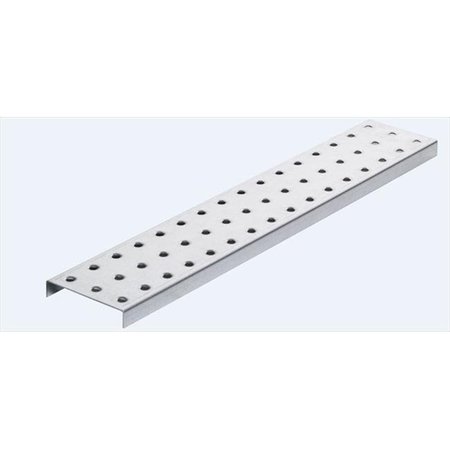 ALLIGATORBOARD Alligator Board ALGSTRP3x16GALV 3 in. L x 16 in. W Metal Pegboard Strip with Flange - Pack of 2 ALGSTRP3x16GALV